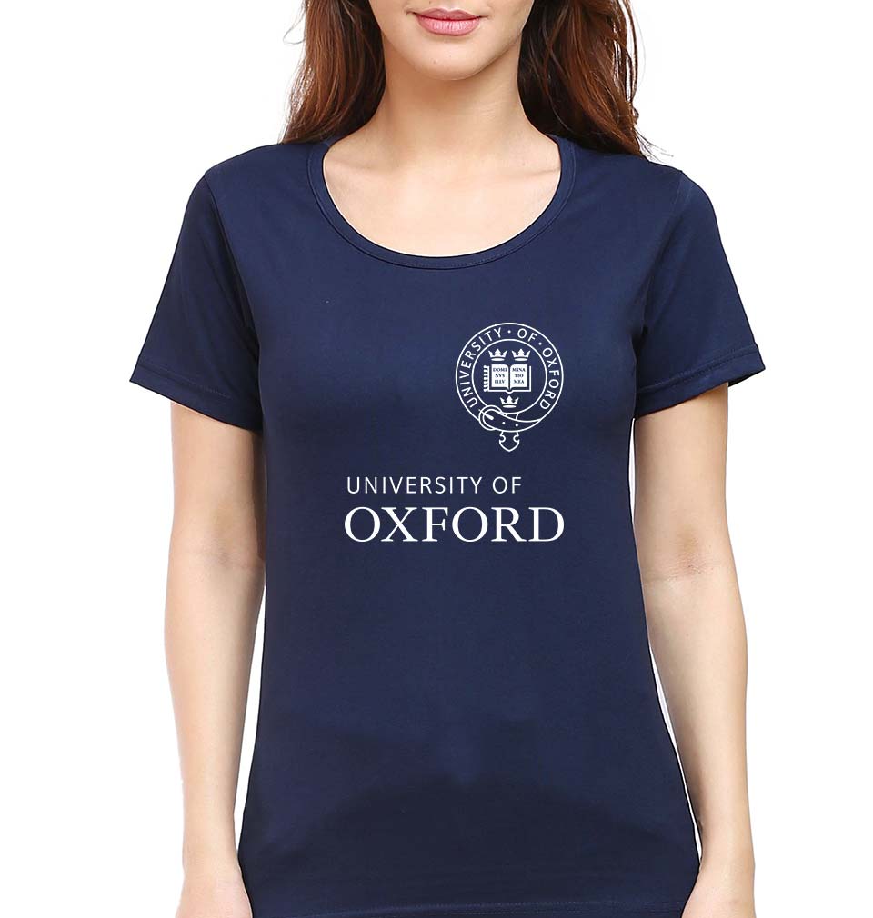 University of Oxford T-Shirt for Women-Navy Blue-Ektarfa.online