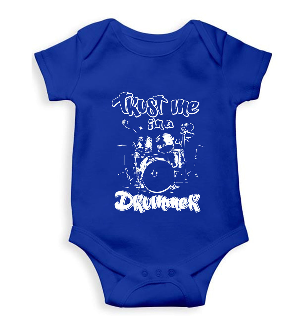 Drummer Kids Romper For Baby Boy/Girl-0-5 Months(18 Inches)-Royal Blue-Ektarfa.online