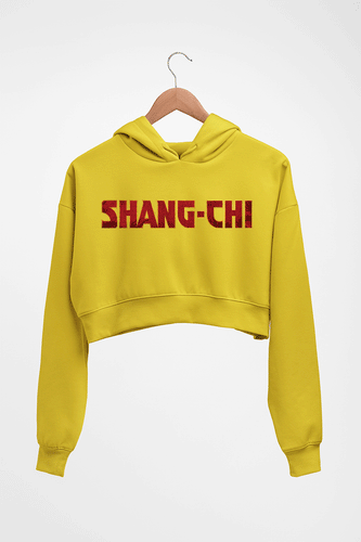 Shang-Chi Crop HOODIE FOR WOMEN-Mustard Yellow-Ektarfa.online