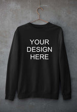 Load image into Gallery viewer, Customized-Custom-Personalized Unisex Sweatshirt for Men/Women-S(40 Inches)-Black-Ektarfa.co.in
