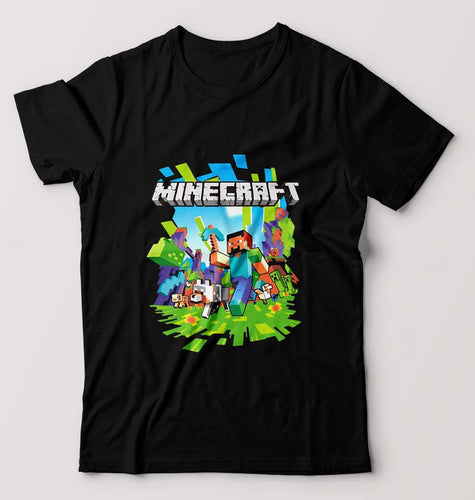 Minecraft T-Shirt for Men-Black-Ektarfa.online
