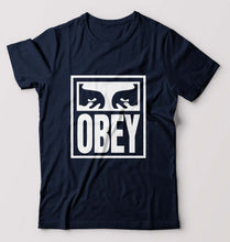Load image into Gallery viewer, Obey T-Shirt for Men-Navy Blue-Ektarfa.online
