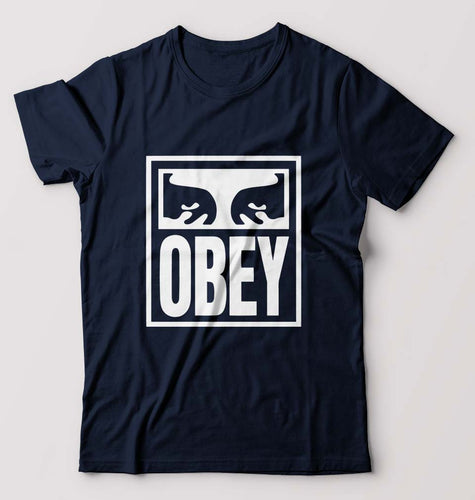 Obey T-Shirt for Men-Navy Blue-Ektarfa.online