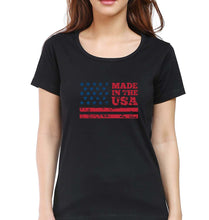 Load image into Gallery viewer, USA America T-Shirt for Women-Black-Ektarfa.online
