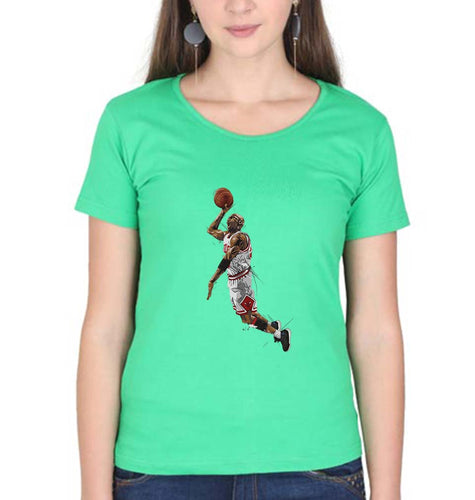 Michael Jordan T-Shirt for Women-Flag Green-Ektarfa.online