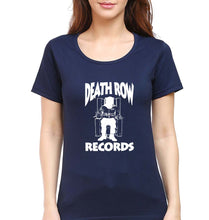 Load image into Gallery viewer, Death Row Records T-Shirt for Women-Navy Blue-Ektarfa.online
