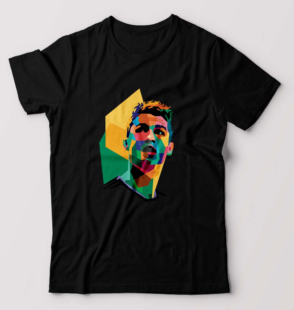 Cristiano Ronaldo CR7 T-Shirt for Men-Black-Ektarfa.online