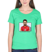Load image into Gallery viewer, Ravichandran Ashwin T-Shirt for Women-Flag Green-Ektarfa.online
