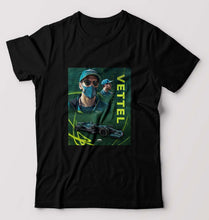 Load image into Gallery viewer, Sebastian Vettel F1 T-Shirt for Men-S(38 Inches)-Black-Ektarfa.online
