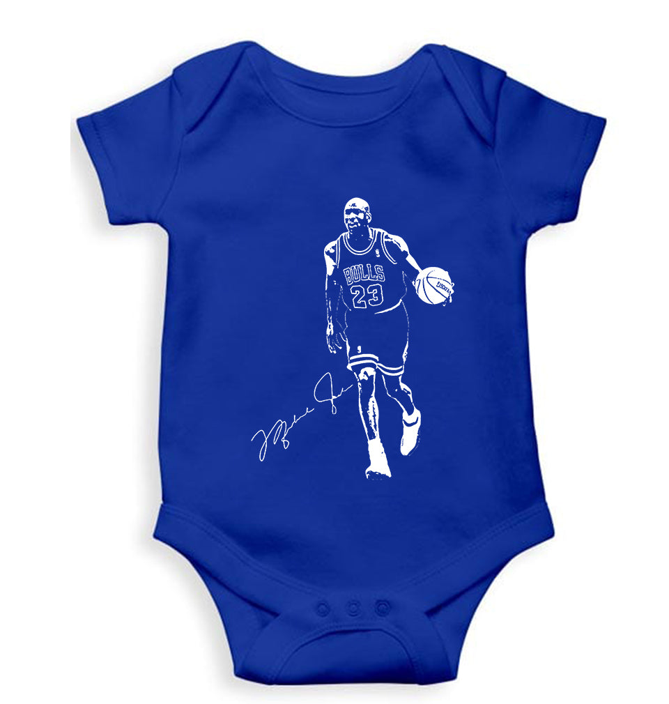 Michael Jordan Kids Romper For Baby Boy/Girl-Royal Blue-Ektarfa.online