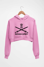 Load image into Gallery viewer, Indian Army Crop HOODIE FOR WOMEN-Light Baby Pink-Ektarfa.online
