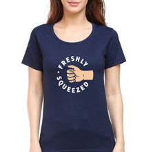 Load image into Gallery viewer, Orange Cassidy - Freshly Squeezed T-Shirt for Women-Navy Blue-Ektarfa.online
