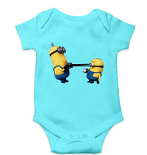 Load image into Gallery viewer, Minion Kids Romper For Baby Boy/Girl-0-5 Months(18 Inches)-Sky Blue-Ektarfa.online
