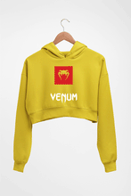 Load image into Gallery viewer, UFC Venum Crop HOODIE FOR WOMEN-Mustard Yellow-Ektarfa.online
