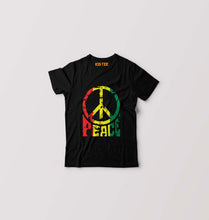 Load image into Gallery viewer, Bob Marley Peace Kids T-Shirt for Boy/Girl-Black-Ektarfa.online
