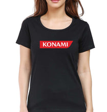 Load image into Gallery viewer, Konami T-Shirt for Women-Black-Ektarfa.online
