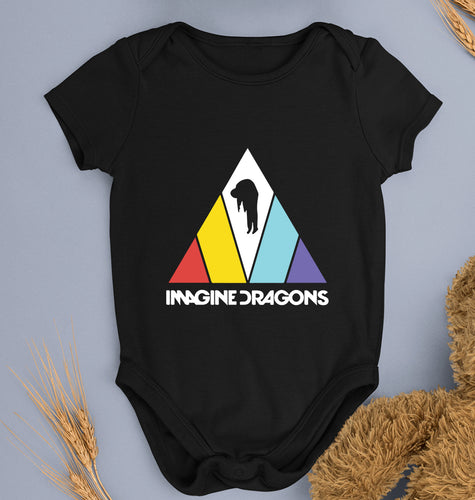 Imagine Dragons Kids Romper For Baby Boy/Girl-0-5 Months(18 Inches)-Black-Ektarfa.online