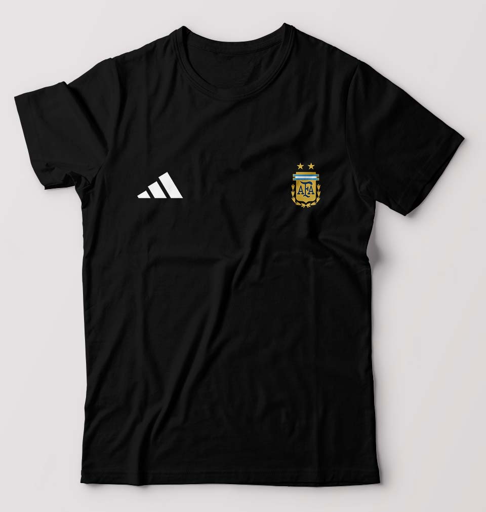 Argentina Football T-Shirt for Men-Black-Ektarfa.online