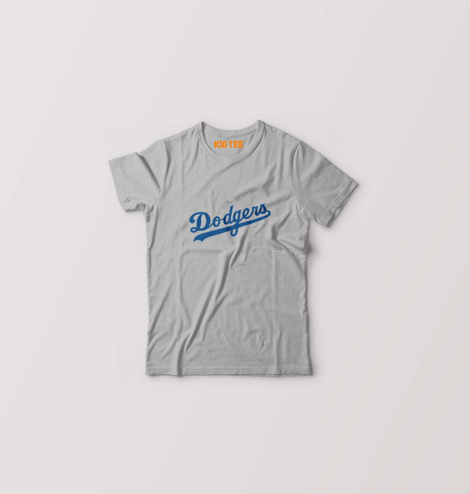 Los Angeles Dodgers Kids T-Shirt for Boy/Girl-Grey-Ektarfa.online