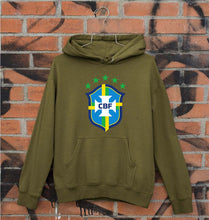 Load image into Gallery viewer, Brazil Football Football Unisex Hoodie for Men/Women-Olive Green-Ektarfa.online
