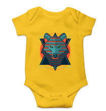 Load image into Gallery viewer, Fox Wolf Kids Romper For Baby Boy/Girl-Yellow-Ektarfa.online

