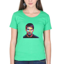 Load image into Gallery viewer, Messi T-Shirt for Women-Flag Green-Ektarfa.online
