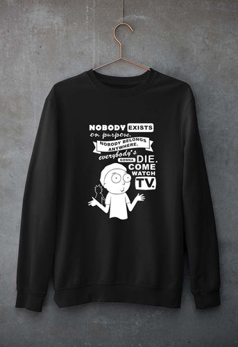 Rick and Morty Unisex Sweatshirt for Men/Women-Black-Ektarfa.online