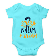 Load image into Gallery viewer, Punjabi Kids Romper For Baby Boy/Girl-Sky Blue-Ektarfa.online
