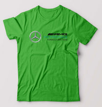 Load image into Gallery viewer, Mercedes AMG Petronas F1 T-Shirt for Men-S(38 Inches)-flag green-Ektarfa.online
