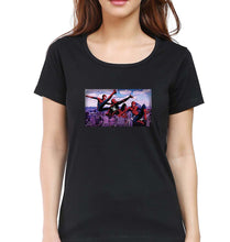 Load image into Gallery viewer, Spiderman Superhero T-Shirt for Women-Black-Ektarfa.online
