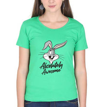Load image into Gallery viewer, Rabbit Bunny T-Shirt for Women-Flag Green-Ektarfa.online
