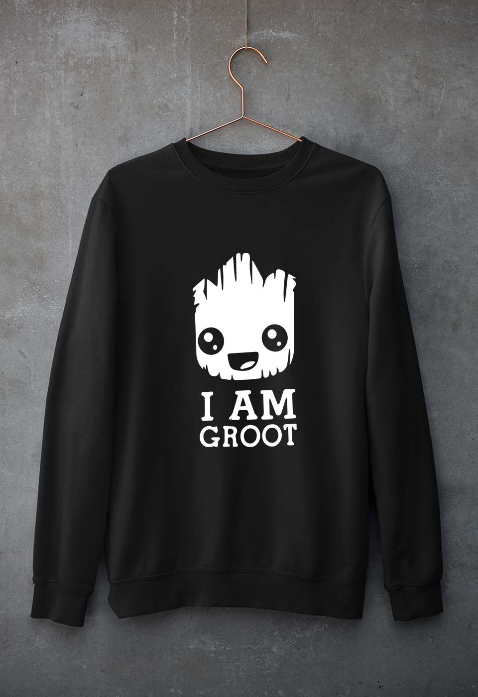 Groot Unisex Sweatshirt for Men/Women-Black-Ektarfa.online