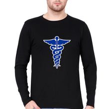Load image into Gallery viewer, Doctor Full Sleeves T-Shirt for Men-Black-Ektarfa.online
