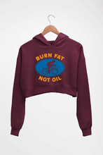 Load image into Gallery viewer, Cycling Crop HOODIE FOR WOMEN-Maroon-Ektarfa.online
