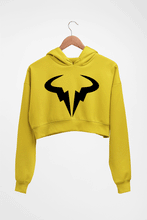 Load image into Gallery viewer, Rafael Nadal (RAFA) Crop HOODIE FOR WOMEN-Mustard Yellow-Ektarfa.online
