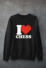 Load image into Gallery viewer, I Love Chess Unisex Sweatshirt for Men/Women-Black-Ektarfa.online
