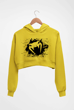 Load image into Gallery viewer, UFC Venum Crop HOODIE FOR WOMEN-Mustard Yellow-Ektarfa.online
