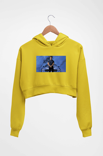 Fast X John Cena Crop HOODIE FOR WOMEN-Mustard Yellow-Ektarfa.online