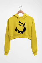 Load image into Gallery viewer, Moon Knight Crop HOODIE FOR WOMEN-Mustard yellow-Ektarfa.online
