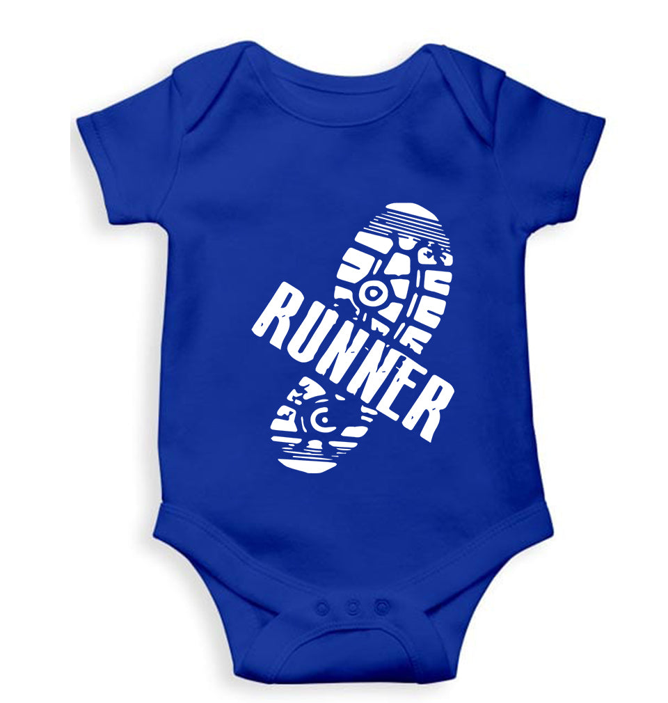 Runner Running Kids Romper For Baby Boy/Girl-0-5 Months(18 Inches)-Royal Blue-Ektarfa.online