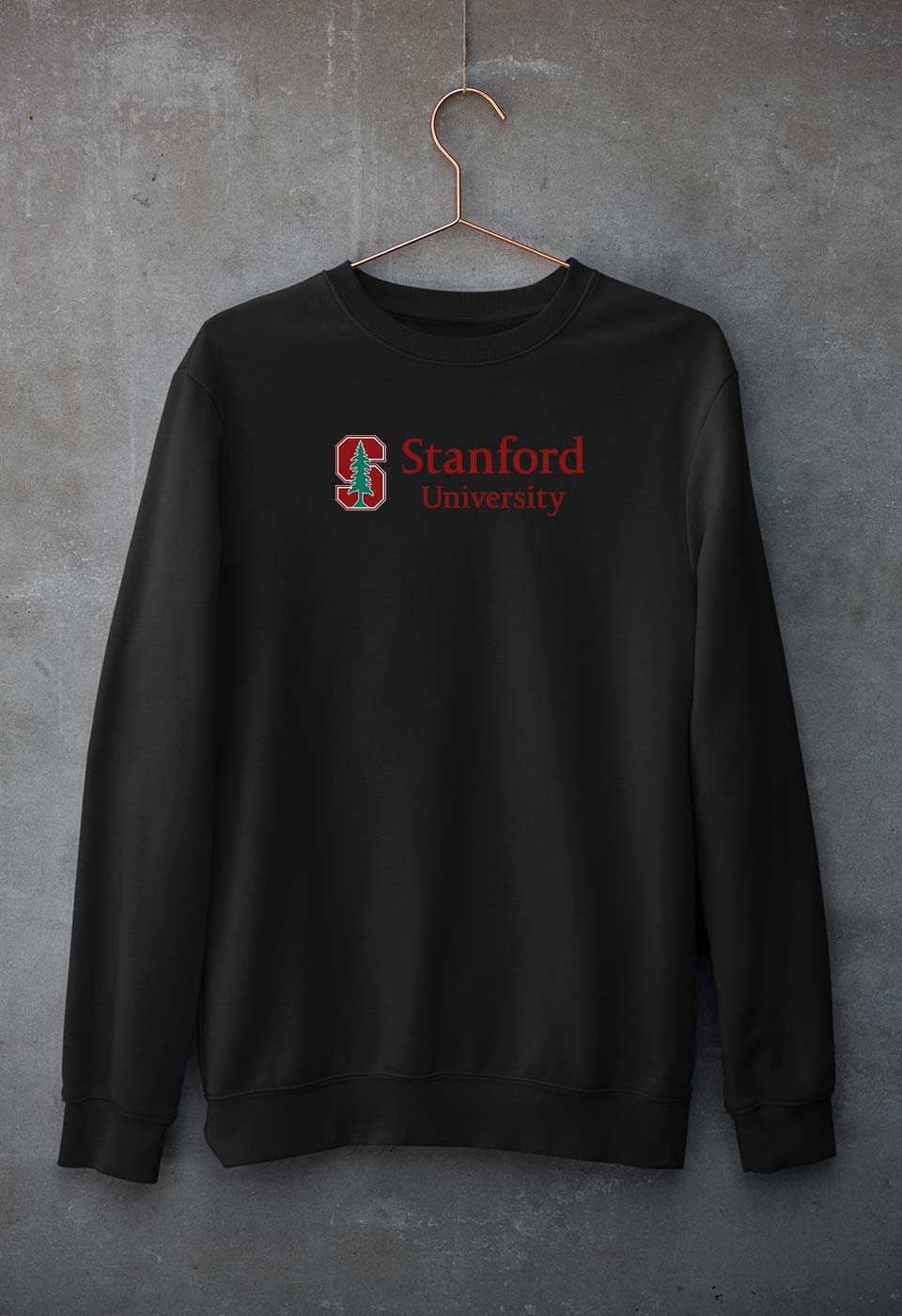 Stanford Unisex Sweatshirt for Men/Women-Black-Ektarfa.online