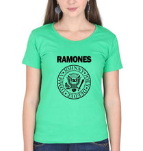 Load image into Gallery viewer, Ramones T-Shirt for Women-Flag Green-Ektarfa.online
