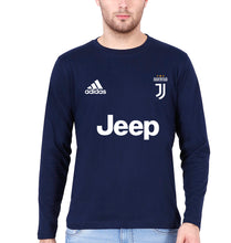 Load image into Gallery viewer, Juventus F.C. 2021-22 Full Sleeves T-Shirt for Men-Navy Blue-Ektarfa.online

