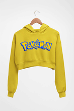 Load image into Gallery viewer, Pokémon Crop HOODIE FOR WOMEN-Mustard Yellow-Ektarfa.online
