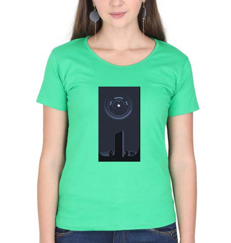 2001 A Space Odyssey T-Shirt for Women-Flag Green-Ektarfa.online