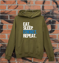 Load image into Gallery viewer, CRICKET Eat Sleep Cricket Repeat Unisex Hoodie for Men/Women-S(40 Inches)-Olive Green-Ektarfa.online
