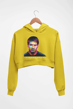 Load image into Gallery viewer, Messi Crop HOODIE FOR WOMEN-Mustard Yellow-Ektarfa.online
