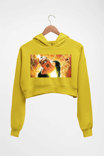 Load image into Gallery viewer, Black Adam Crop HOODIE FOR WOMEN-Mustard Yellow-Ektarfa.online
