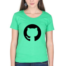 Load image into Gallery viewer, GitHub T-Shirt for Women-Flag Green-Ektarfa.online
