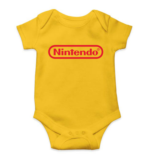 Nintendo Kids Romper For Baby Boy/Girl-Yellow-Ektarfa.online